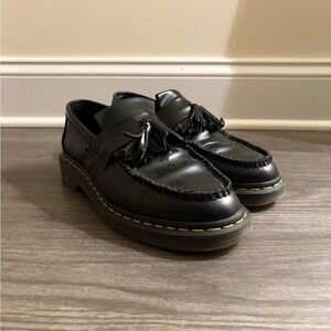 Dr. Martens Black Tassel Slip-On Loafers